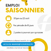 recrutement de saisonniers pour l'été 2024